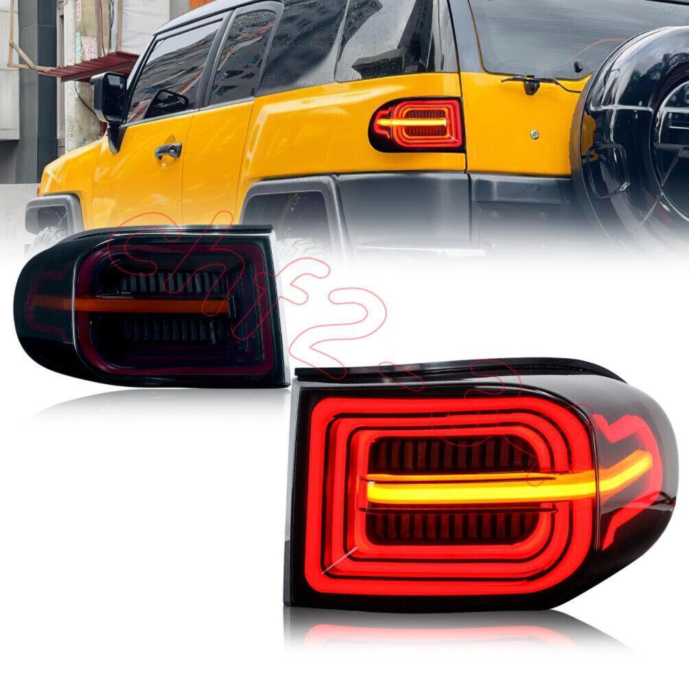 NEW for Toyota FJ Cruiser 2007-2020 Smoked Black LED Tail Light Rear Lamp Brake