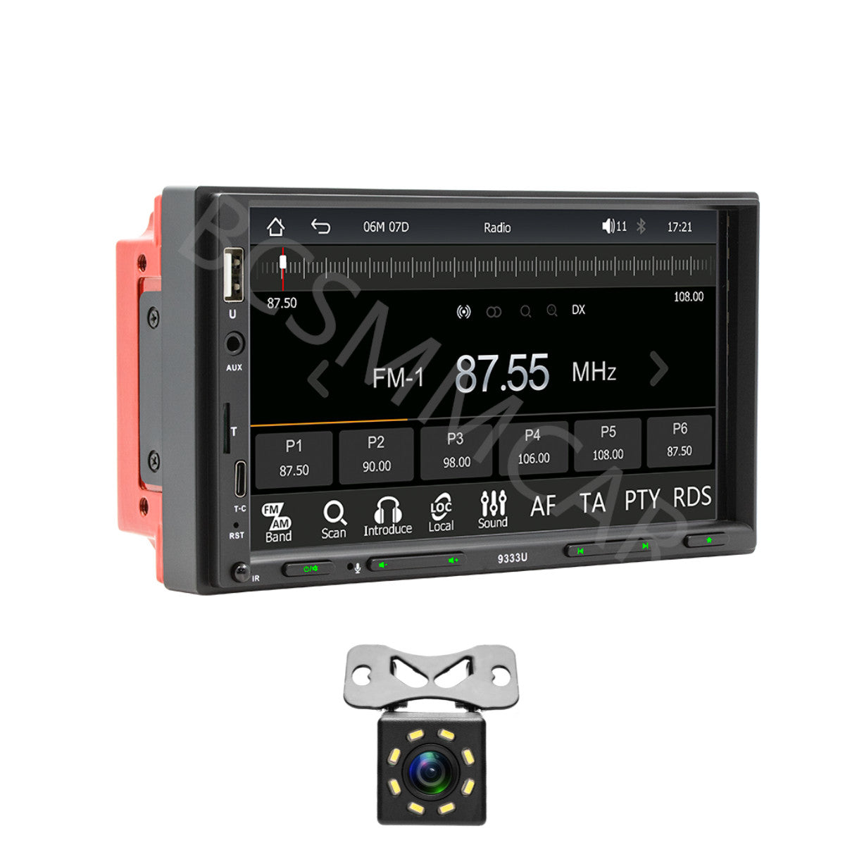 7 2DIN Car Stereo Radio Bluetooth Touchscreen TF USB AUX-IN FM Video MP5 Player