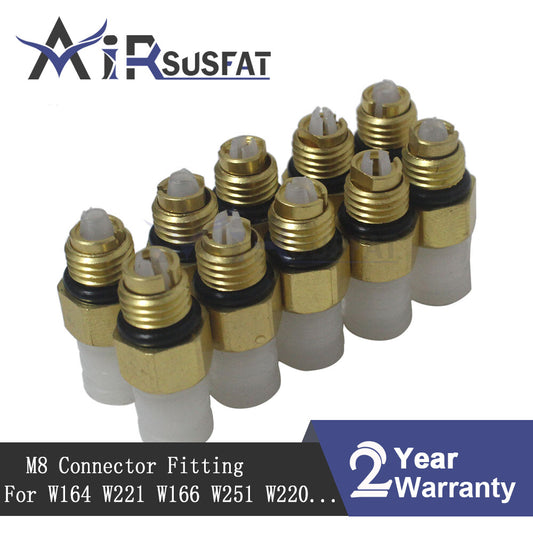 10X Air Suspension Air Fitting Connector Valve M8 for Benz W211 W220 W221 W164