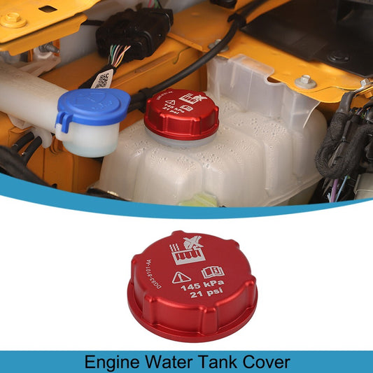 Red Engine Water Tank Cap Trim Cover for Ford Bronco/Bronco Sport 2021-2023