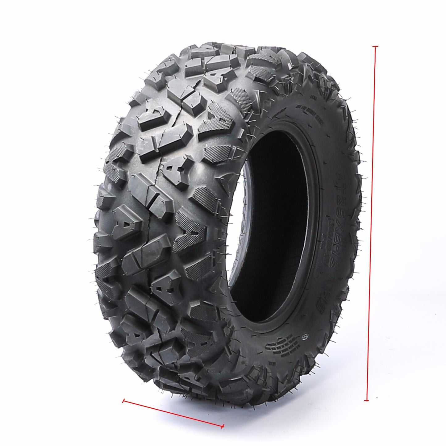 12 inch 25x8-12 Tyre Tire 600/650/750cc ATV quad UTV Buggy Go Kart Mower Tailer