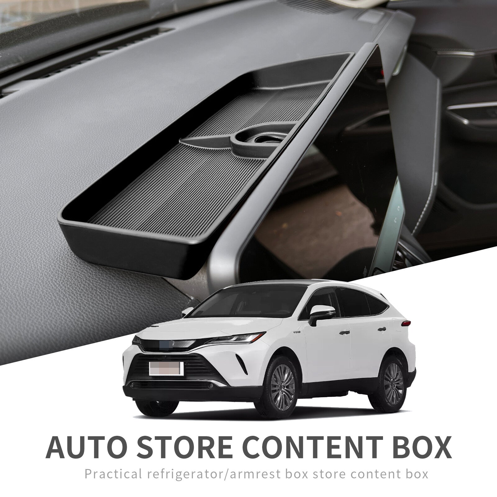 Car Dashboard Tray for Toyota Harrier 80 Venza 2021-2023 Car Console Storage Box