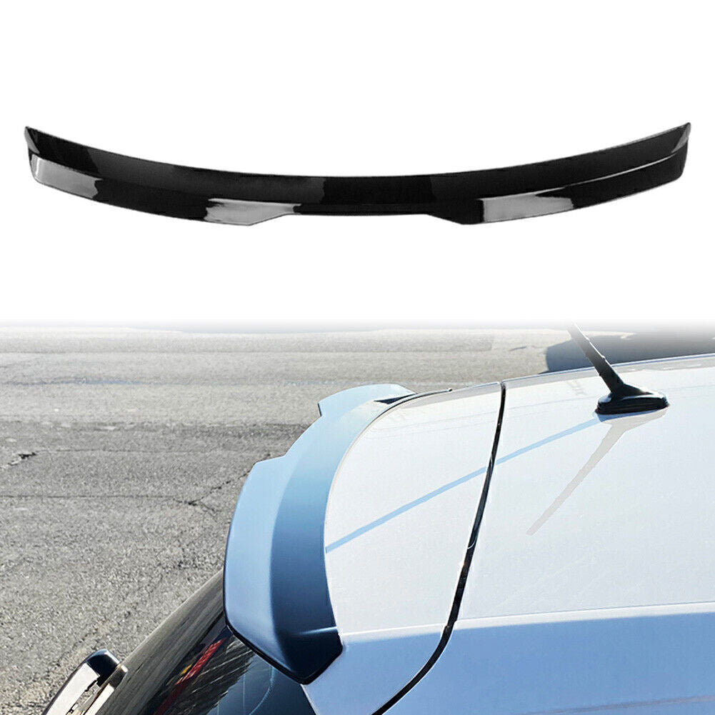 Car Rear Roof Spoiler Window Wing Fit for Volkswagen for VW Polo 2019+ Glossy Black