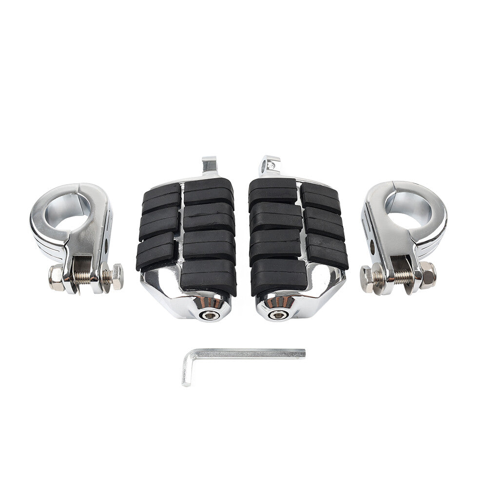 1-1/4 Highway Bar Footpeg Foot Pegs Mount Fit for Harley Touring Road Street Glide