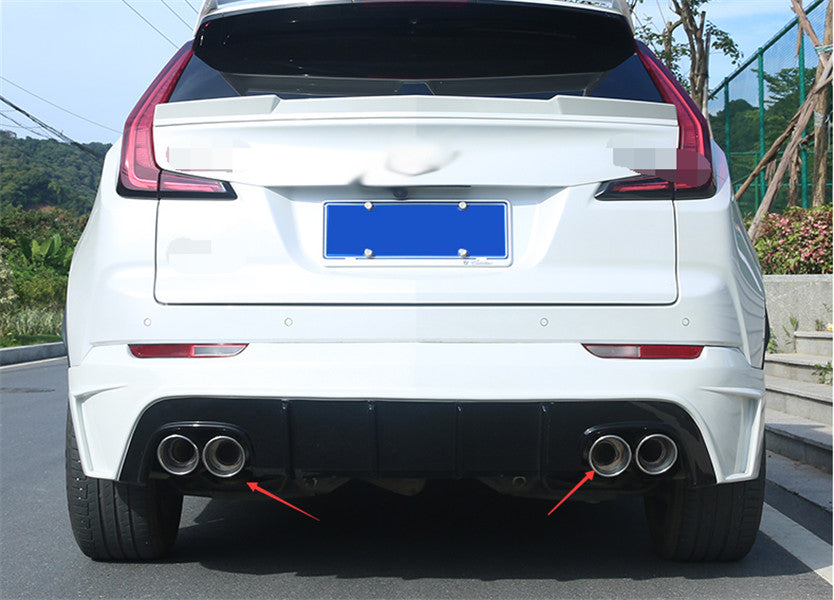 for Cadillac XT4 2019-2021 Chrome Stainless Rear Tail Exhaust Muffler Tip Pipe