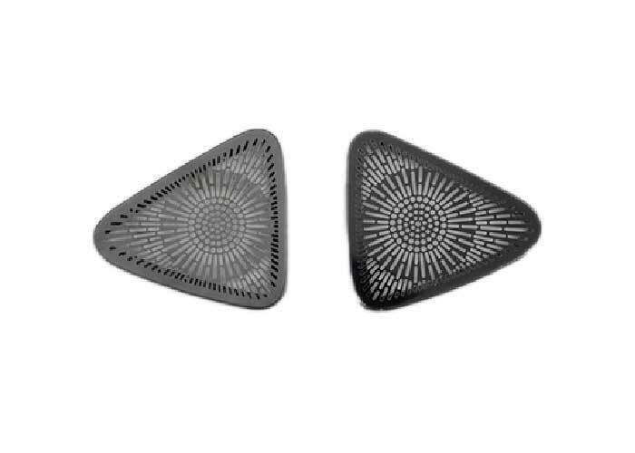 2X Black Steel Console Dashboard Horn Cover Trim for Chevrolet Malibu 2016-2024