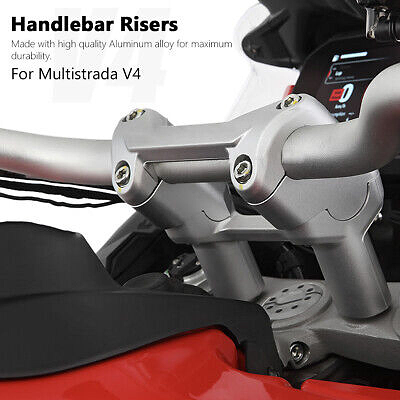CNC for DUCATI Multistrada V4 Handlebar Riser Bar Mount Handle Clamp Mounting
