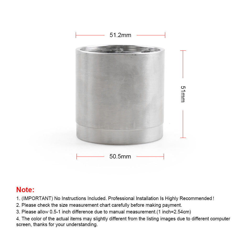 2Pcs 1.98 Trailer Wheel Hub Bearing Buddy Stainless Steel w/Protective Bra