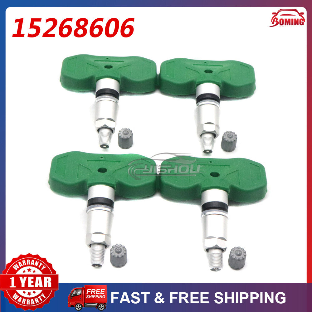 4x New Green Tire Pressure Sensor TPMS For GM for Cadillac CTS for Buick Chevry 15268606