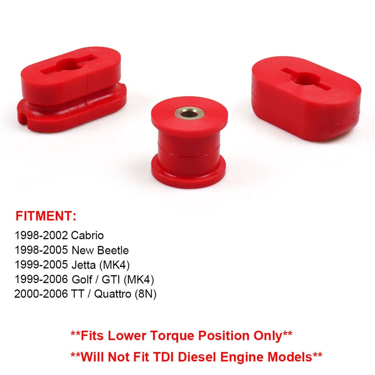 Engine Mount Bushing Kit For 1999-2006 for Volkswagen for Golf / GTI (MK4)