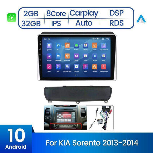9 Android 10 Car Stereo GPS Carplay DSP W/ Canbus for Kia Sorento 2013-14