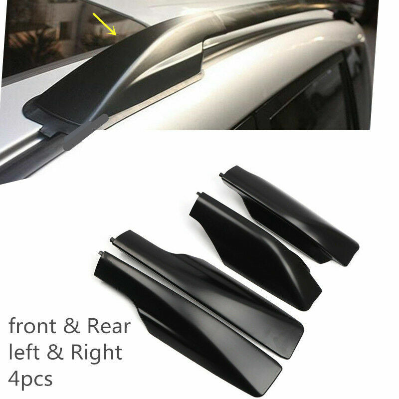 for Toyota RAV4 XA30 2006-2012 Black FR Roof Rack Rail End Cover Shell Cap 4Pcs