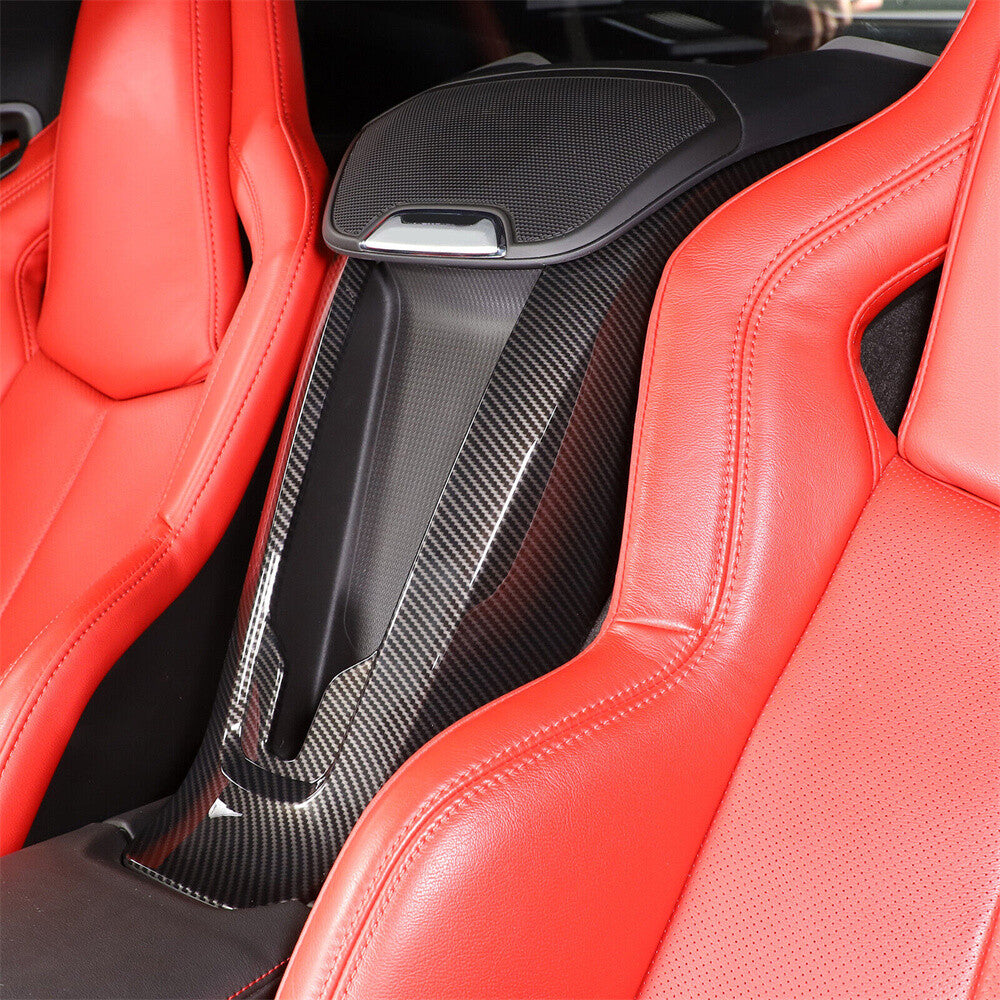 Carbon ABS for Seat Middle Wireless Charging Cover for Chevrolet for Corvette C8 2020-24