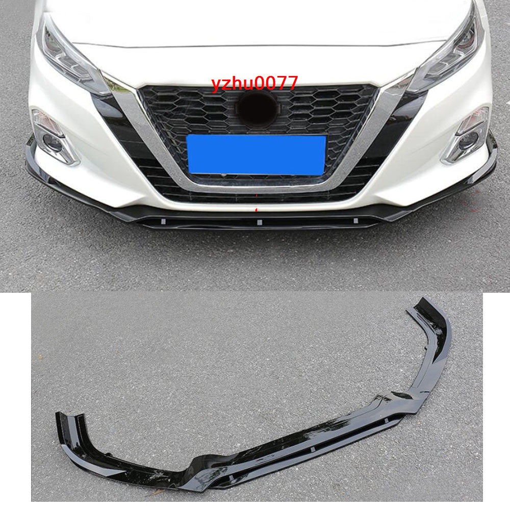 for Nissan Altima 2019-2022 Glossy Black Front Bumper Lip Spoiler Splitter trim