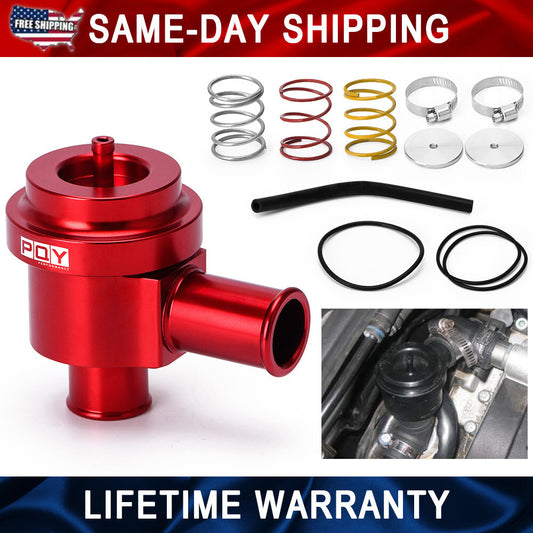 for VW for Audi 1.8T 2.7T Aluminum Blow Off Valve Turbo BOV Diverter Valve Kit Red