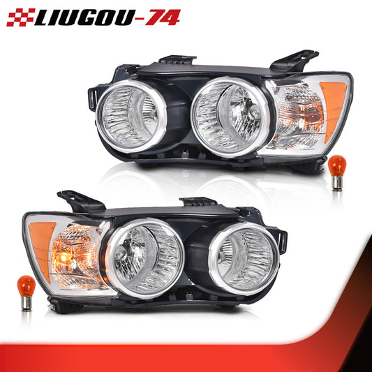 Suitable for 12-16cm for Chevrolet Sonic Headlights Chrome 2-piece set.