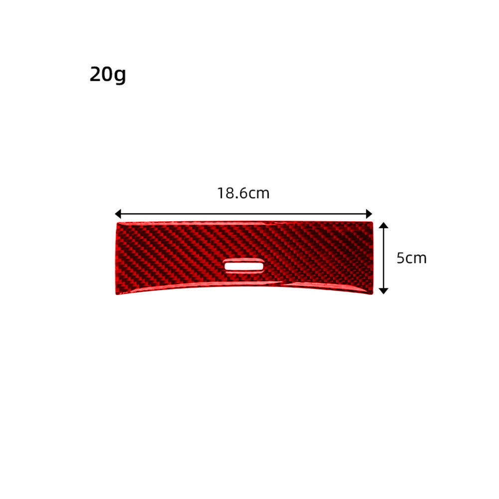 Red Carbon Fiber Center Storage Panel Cover Trim for Mercedes Benz M-class 06-11