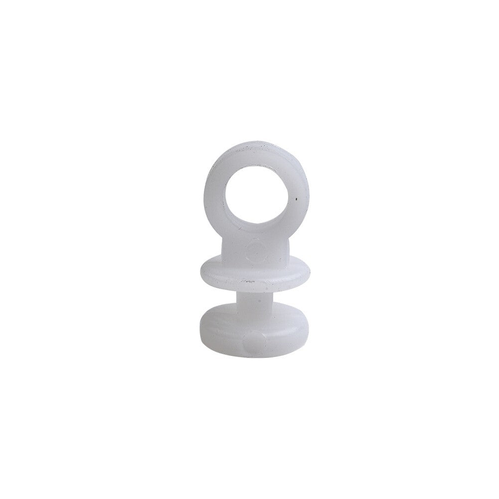 50-piece white curtain track hook treadmill suitable for campervans, RVs, and boats.