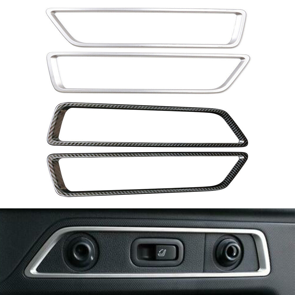 2-Piece Car Rear Trunk Switch Button Cover Trim for Subaru Forester SK 2019 2020