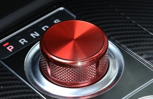 Red Zinc Alloy Console Gear Shift Knob Cover 1P for Range Rover Evoque 2016-2019