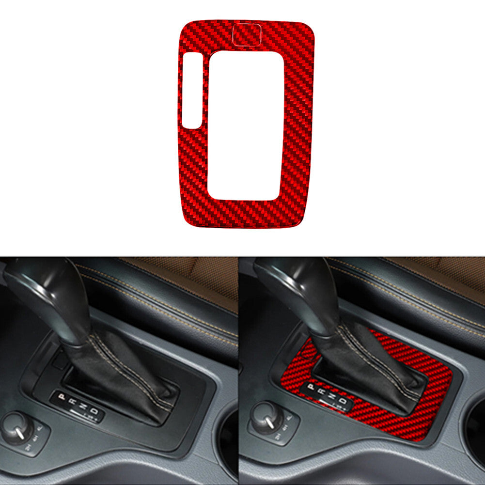 Red Carbon Fiber Gear Shift Inner Frame Cover for Ford Ranger 2019-2022 Type B