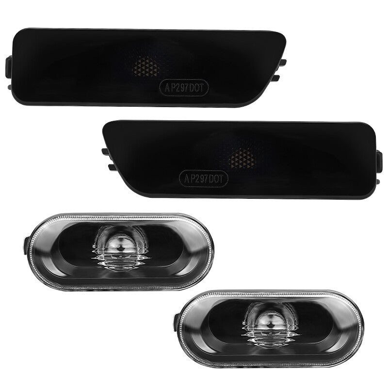 4PCS Smoke Bumper+Fender Side Marker Lights For 1999-2005 for VW for Golf GTi for Jetta Mk4
