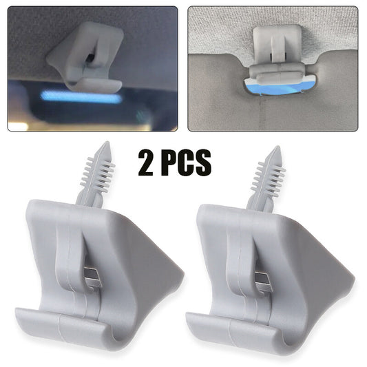 2x Inside Sun Visor Clip Clamp Gray 852351C300QS for Hyundai Getz 2002-2011 New