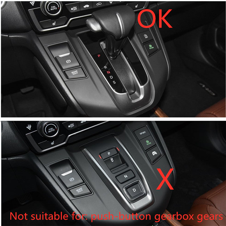 for Honda CR-V CRV 2017-2022 Carbon fiber Gear Shift Knob Molding Cover Trim cap