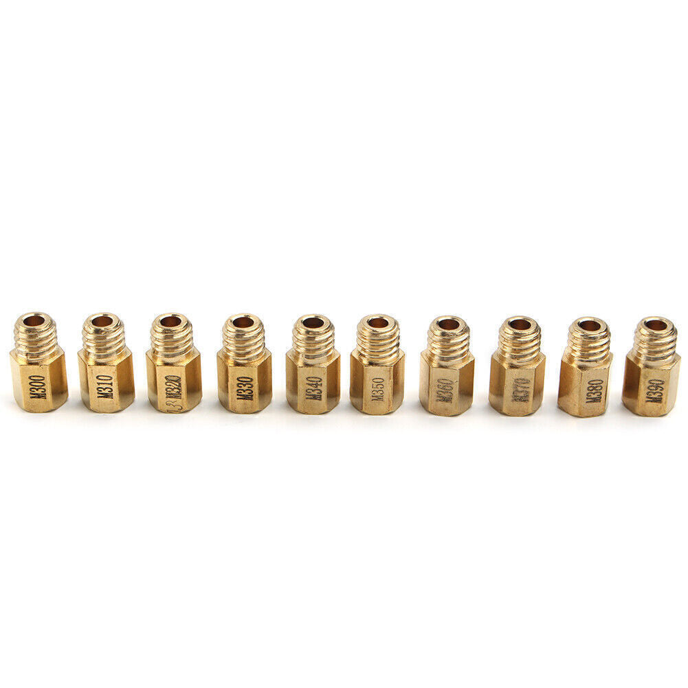 FOR VM TM TMX Carburetor 300-390 Set 350 370 10Pcs Hex Style Main Jet
