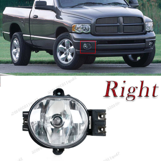 Right-hand grip fog lights are compatible with for Dodge for Ram 1500 2500 3500 (2002-2008) and Durango (2004-2006) fog lights.