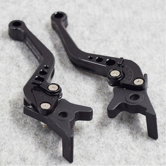 Pair Disc Brake Clutch Brake Levers Black CNC For Motorcycle Bicycle Scooter