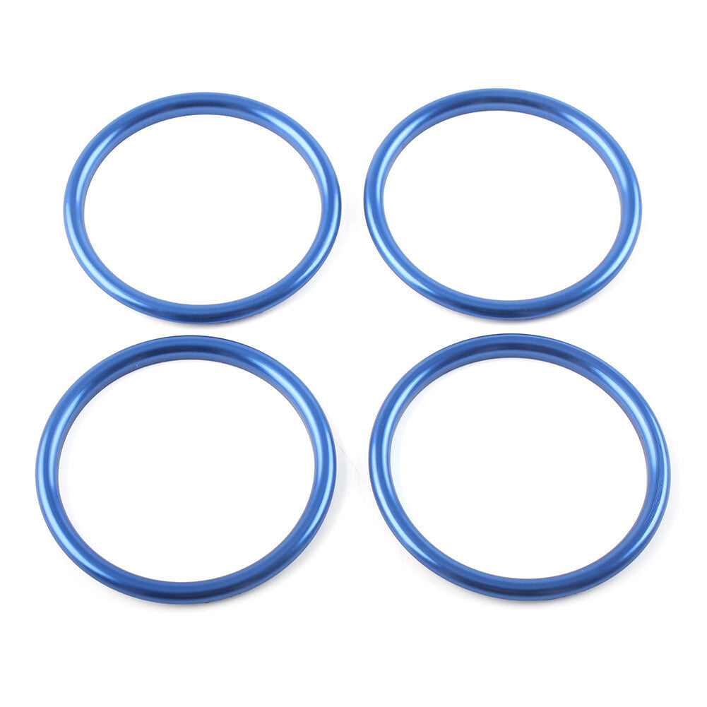 for Audi A1 S1 8X 2010-2018 Air Condition Vent Outlet Inner Ring Trim Blue 4 Pcs