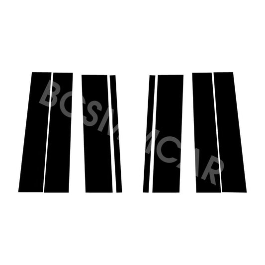 Car Door Pillar Posts Stickers Exterior Decoration Fit for Ford Flex 2009-2019