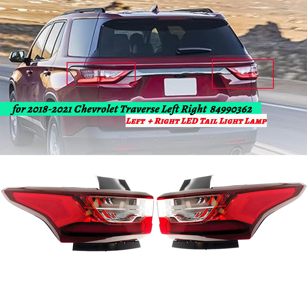 pair of LH right-hand kit for outer taillights, suitable for Chevrolet trailers (2018-2021)