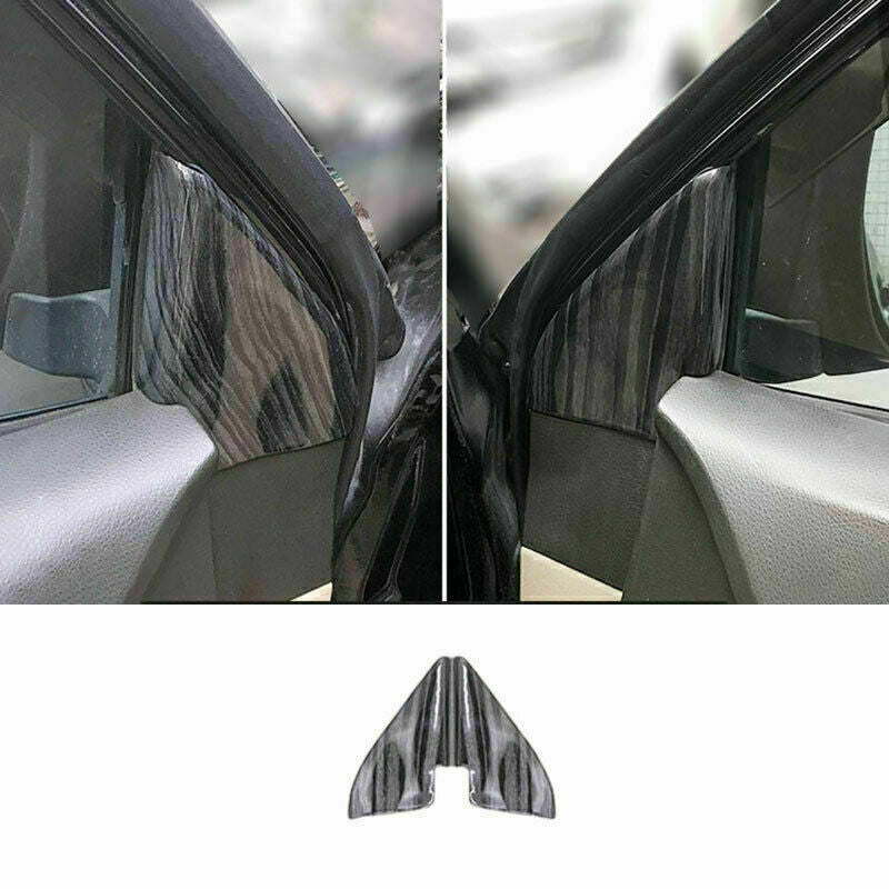 Wood Grain Front Triangle A Pillar Cover Trim for Toyota Highlander 2008-2013