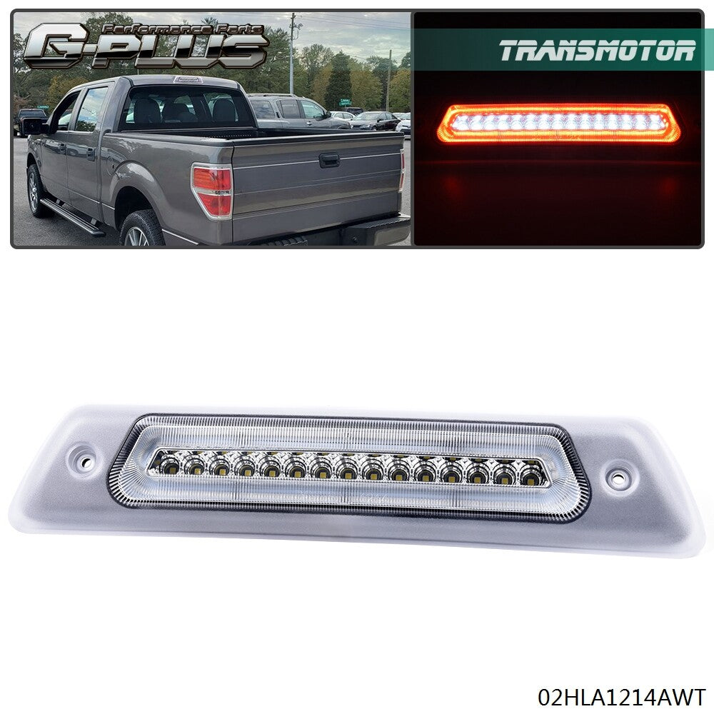 Suitable for 2009-2014 for Ford F150 LED third brake light/cargo light with chrome alloy housing.