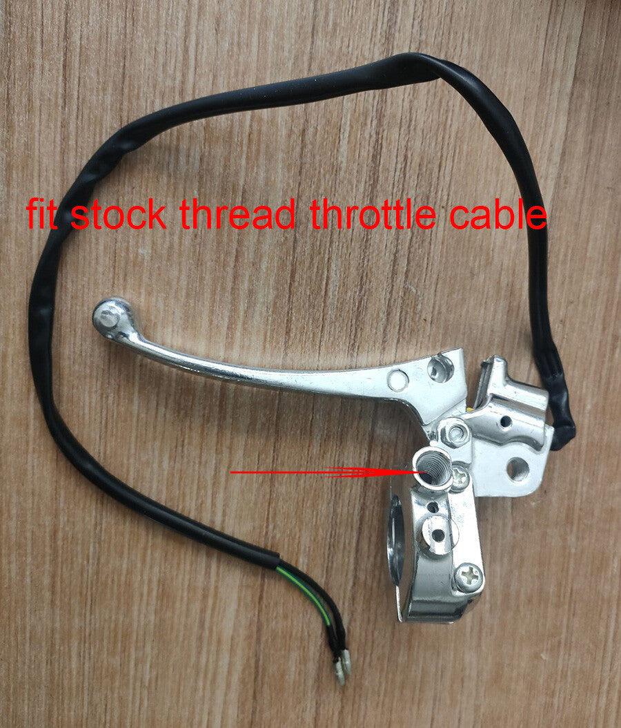 Silver right-hand threaded throttle housing brake lever suitable for Honda Monkey Z50 Z50A Z50R