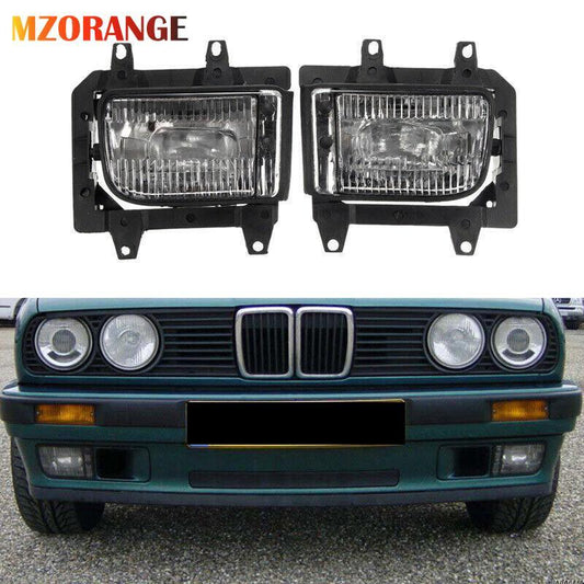2¡Á F¨¹r for BMW 3er E30 1985-1993 Sto?stange Nebelscheinwerfer Klarglas Links+Rechts