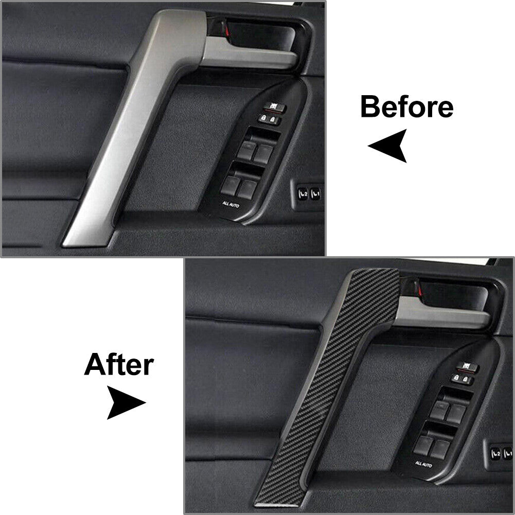 4 Pcs Interior Door Handle Trim for Toyota for Land Cruiser Prado 2010-2018