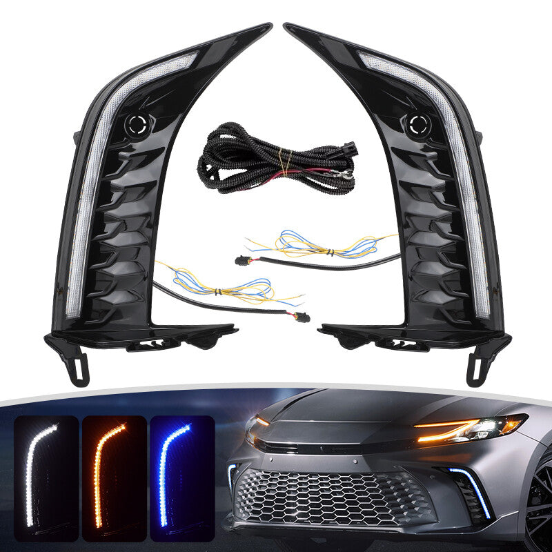 2x LED DRL Daytime Running Light Turn Signal Lamp for Toyota for Camry SE XSE 2025