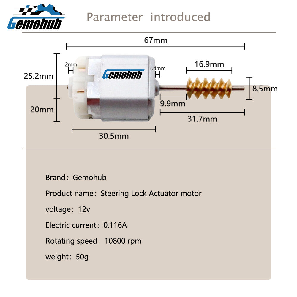 Steering Column Lock Motor for 2008-2012 for Audi S5 2012-2018 for Audi S6 C7 for Audi A6 C7