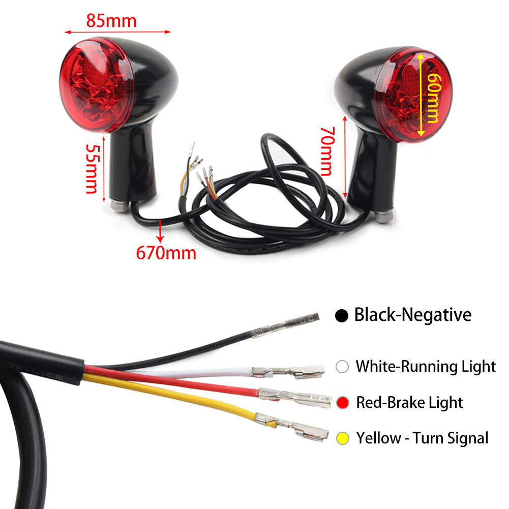 for Harley Sportster XL 883 LED Rear Turn Signals Integrated Brake Running Light