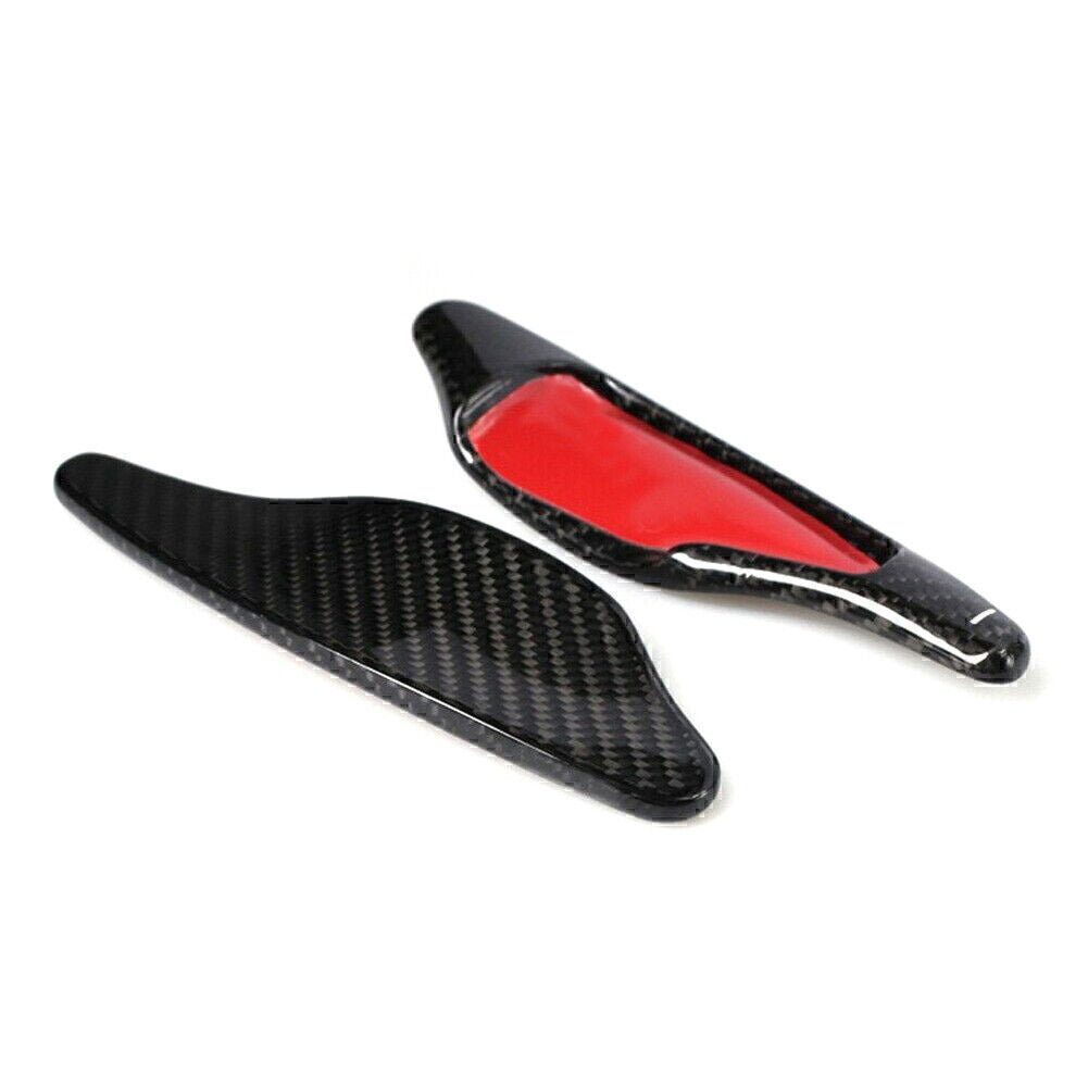 Fit for Chevrolet for Corvette C7 Steering Wheel Shift Paddle Extension BlK Carbon Fiber