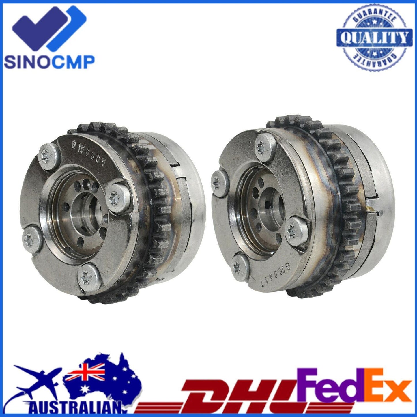 2Pcs Intake Camshaft Adjusters Left Right for Mercedes-Benz M278 CL GL ML 500