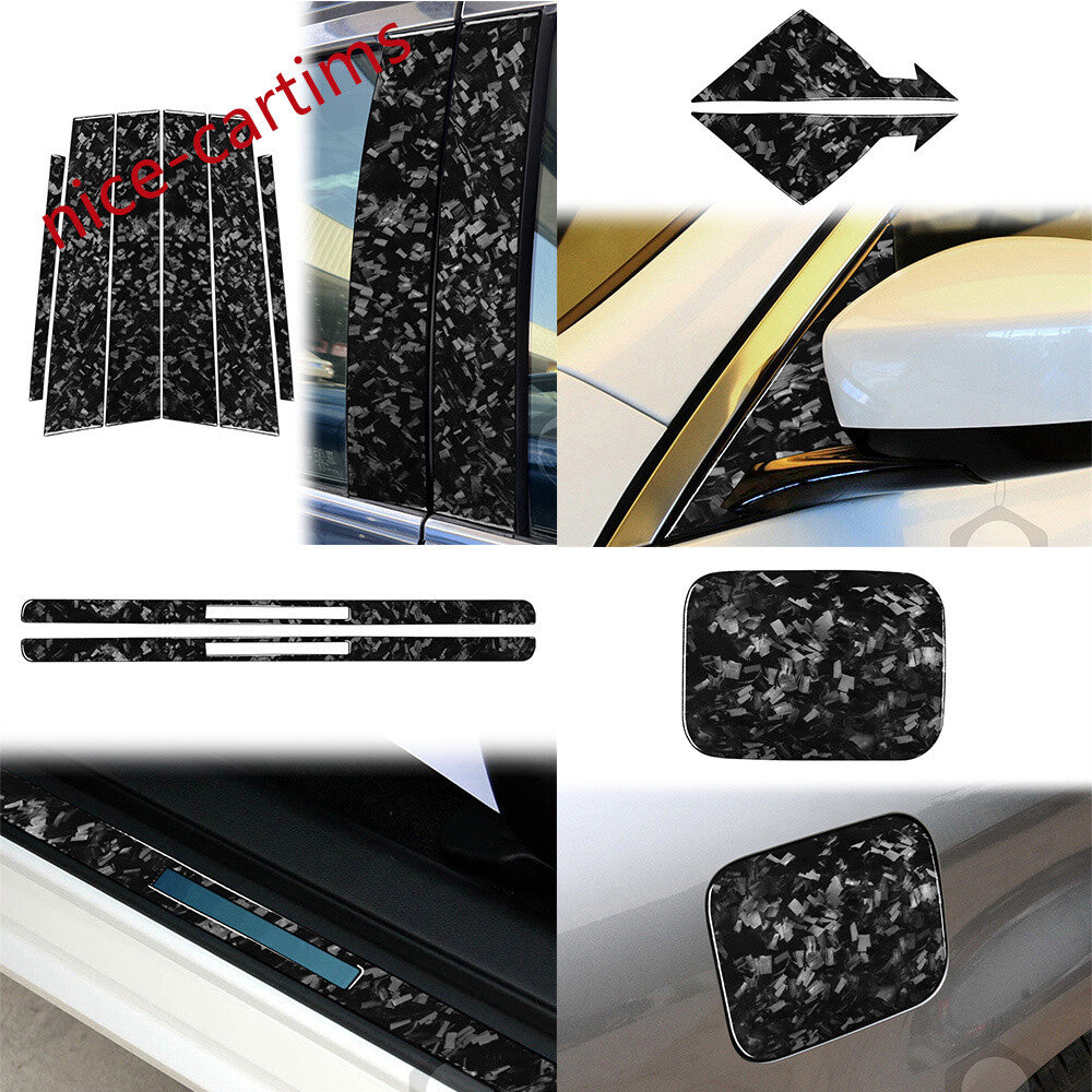 61Pcs Forged Carbon Interior Full Set Decorative Trim Kit for Infiniti G37 10-13