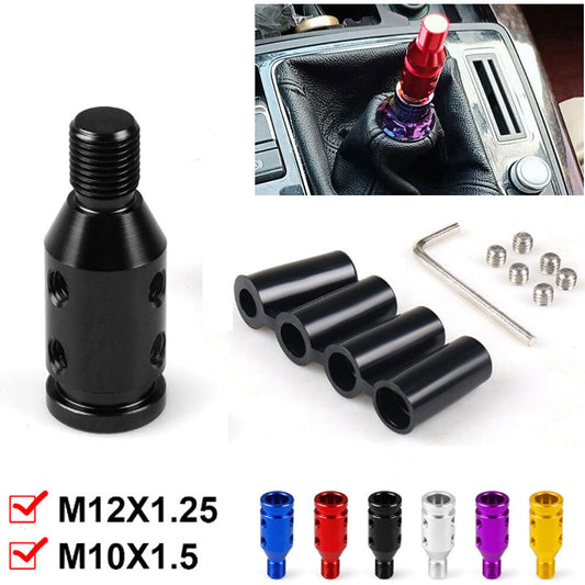 Universal Car Aluminum Shift Knob Adapter 12x1.25mm for Non Threaded Shifters