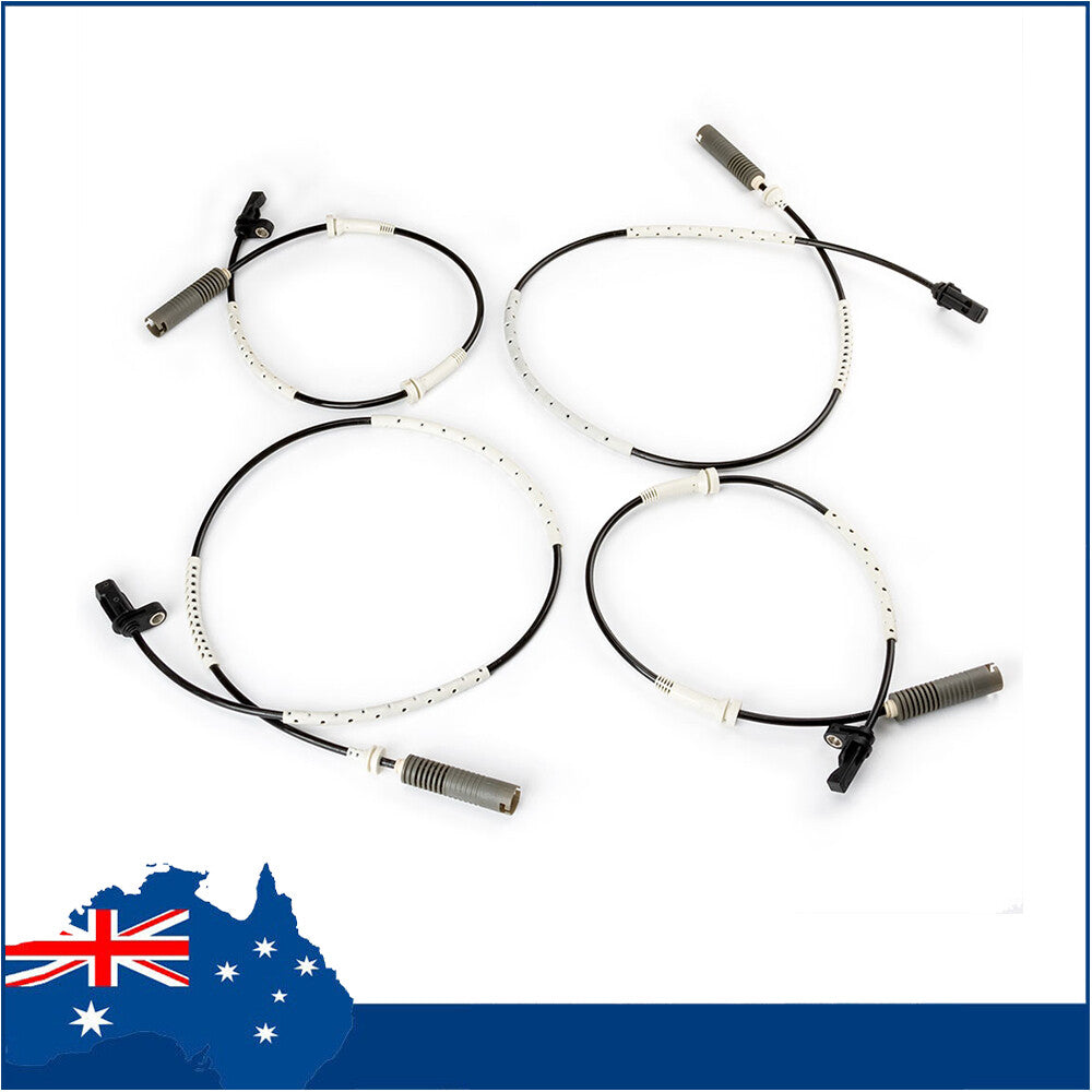 4X Left+Right Front Rear ABS Wheel Speed Sensor for BMW E82 128i E90 3.0L NEW
