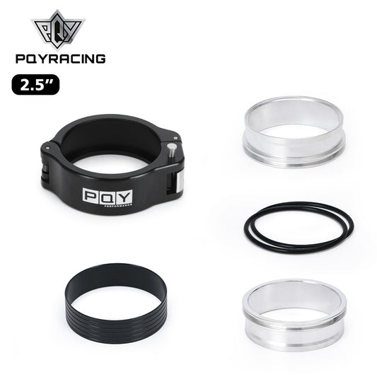 PQY HD Pinless Clamp Assembly 2.5 Inch O.D. Tubing Black High Performance Clamp