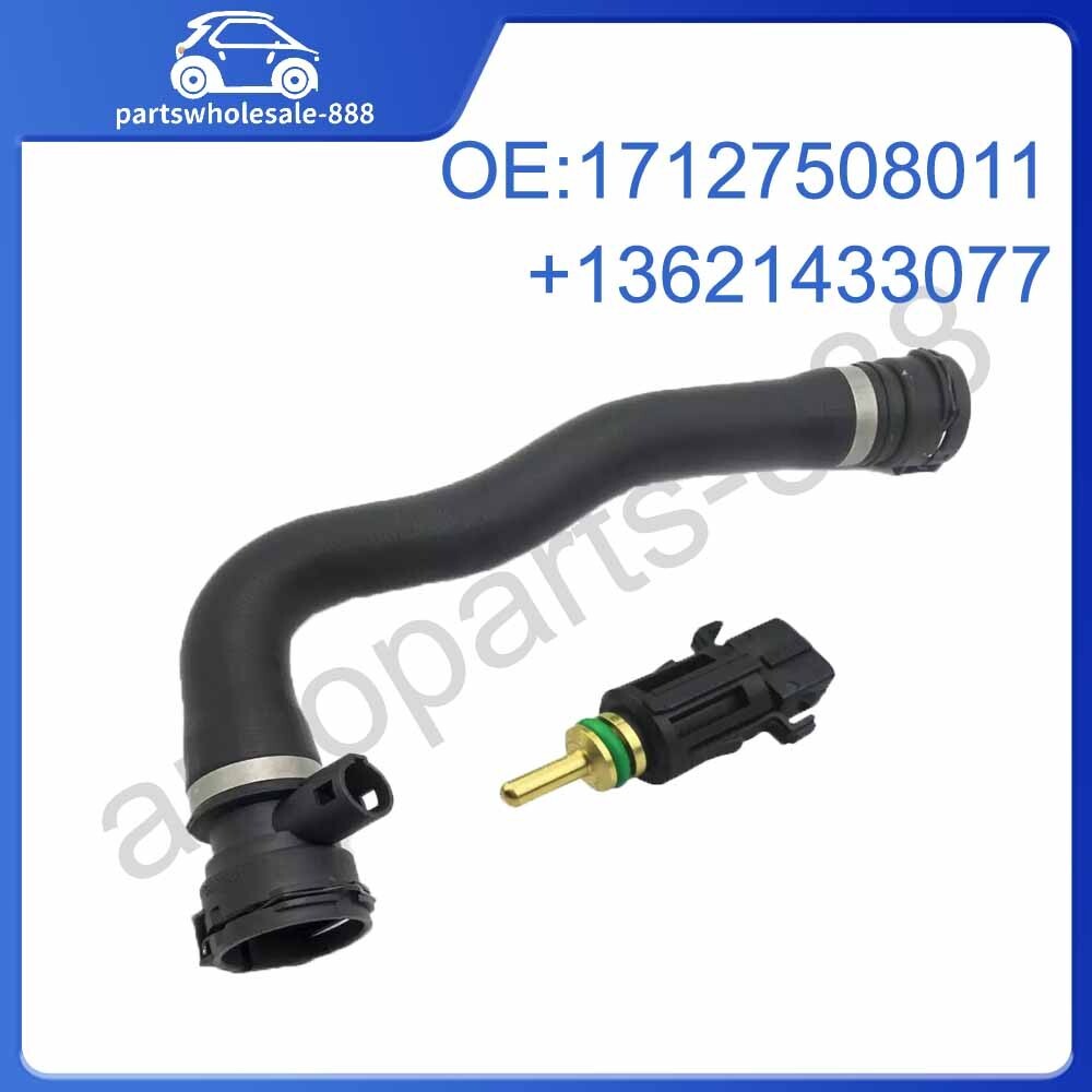 17127508011 Radiator under-hose hose + sensor for BMW 745Li 545 745 E65 7 Series