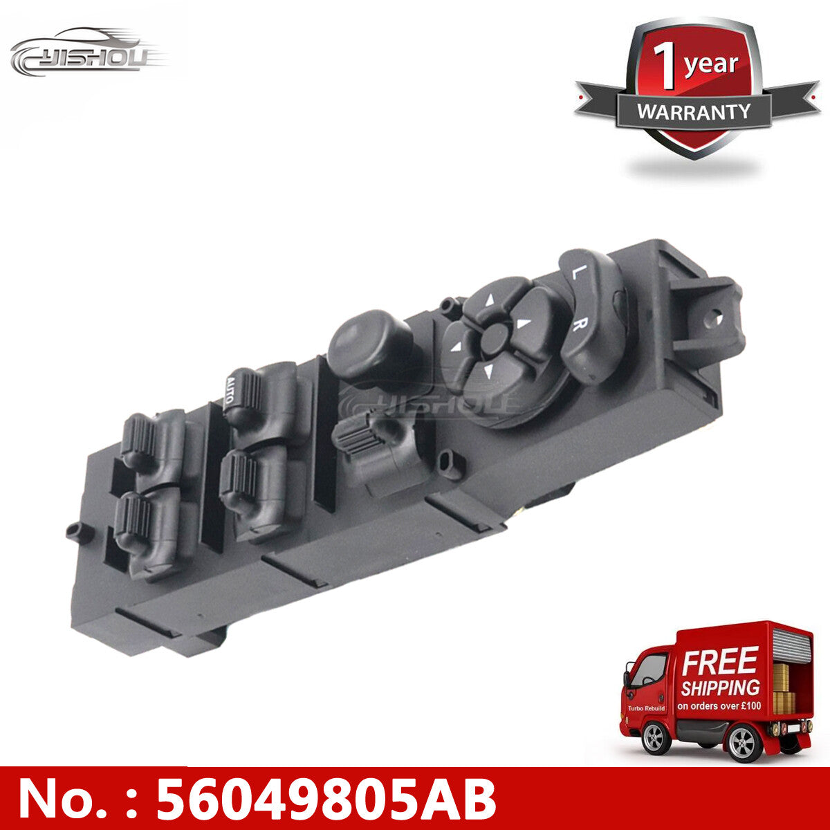 Power window master control switch for Dodge for Ram 1500 2500 3500 trucks